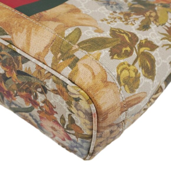 Gucci  Ophidia Small GG Supreme Flora Canvas Tote Bag Multicolor 726762 - Picture 9 of 15